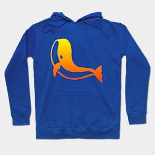 whale sunset gradient Hoodie